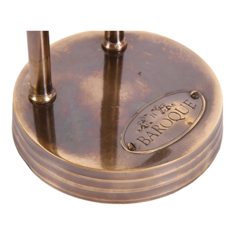 Staand vergrootglas - messing - goud - 21 cm