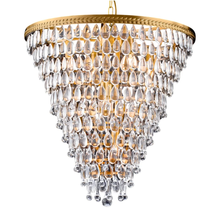 Dutch Style Kroonluchter Kensington 65 cm - Goud - IJzer & Glas