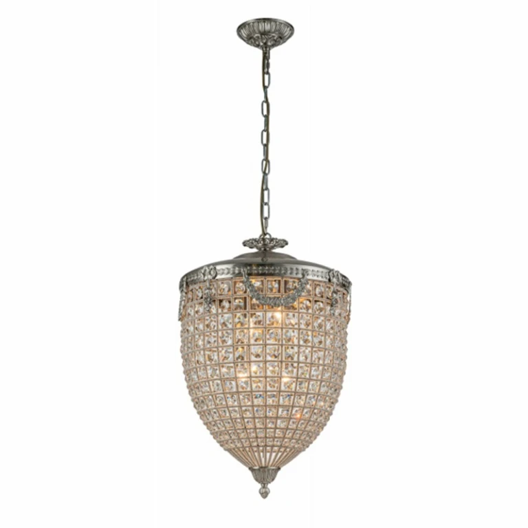 Dutch Style Kroonluchter Empire - 65 cm - Zilver - IJzer & Glas