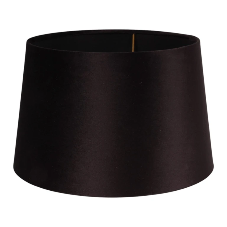 Lampenkap Rond - 30 cm - Zwart - Stof