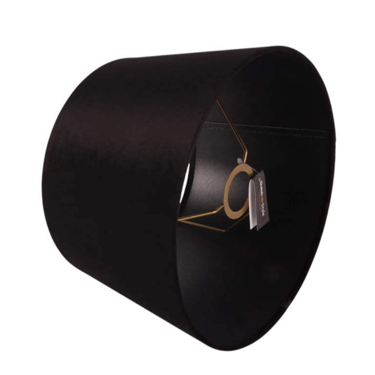 Lampenkap Rond - 30 cm - Zwart - Stof