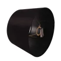 Lampenkap Rond - 30 cm - Zwart - Stof