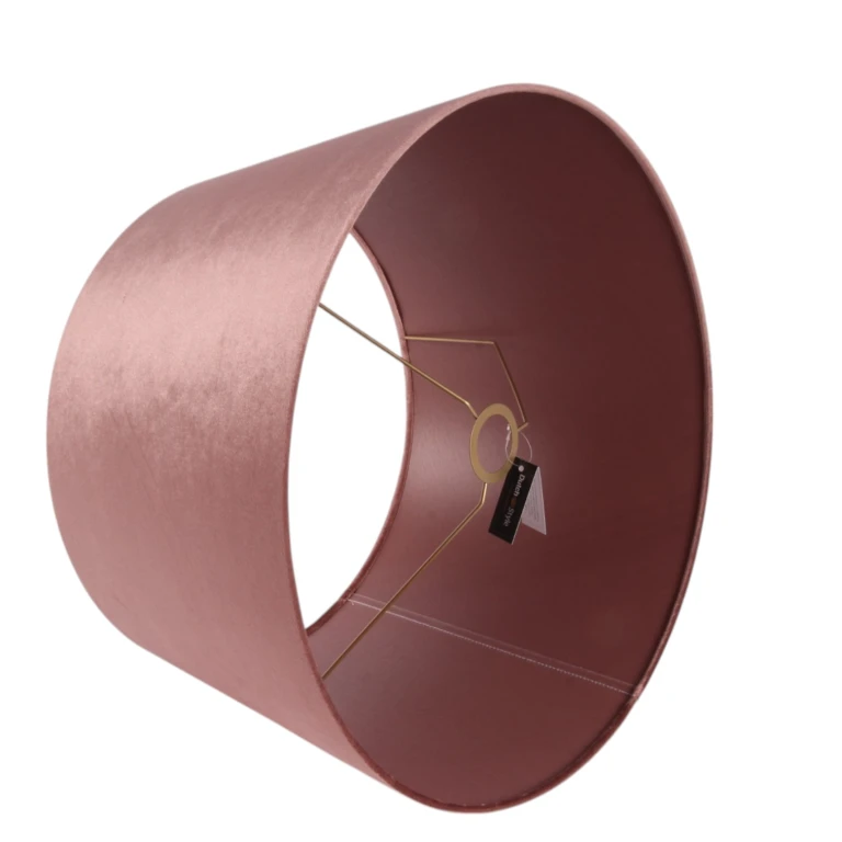 Lampenkap Rond - 50 cm - Roze - Stof