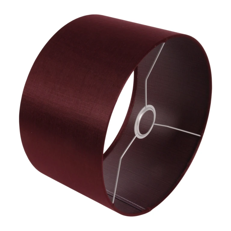 Lampenkap Cilinder - 30 cm - Rood - Stof