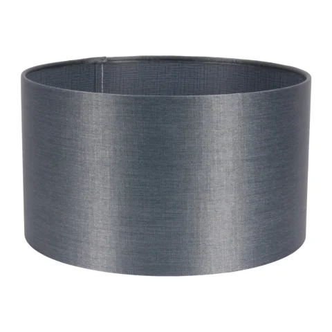 Lampenkap Cilinder - 30 cm - blauw - stof
