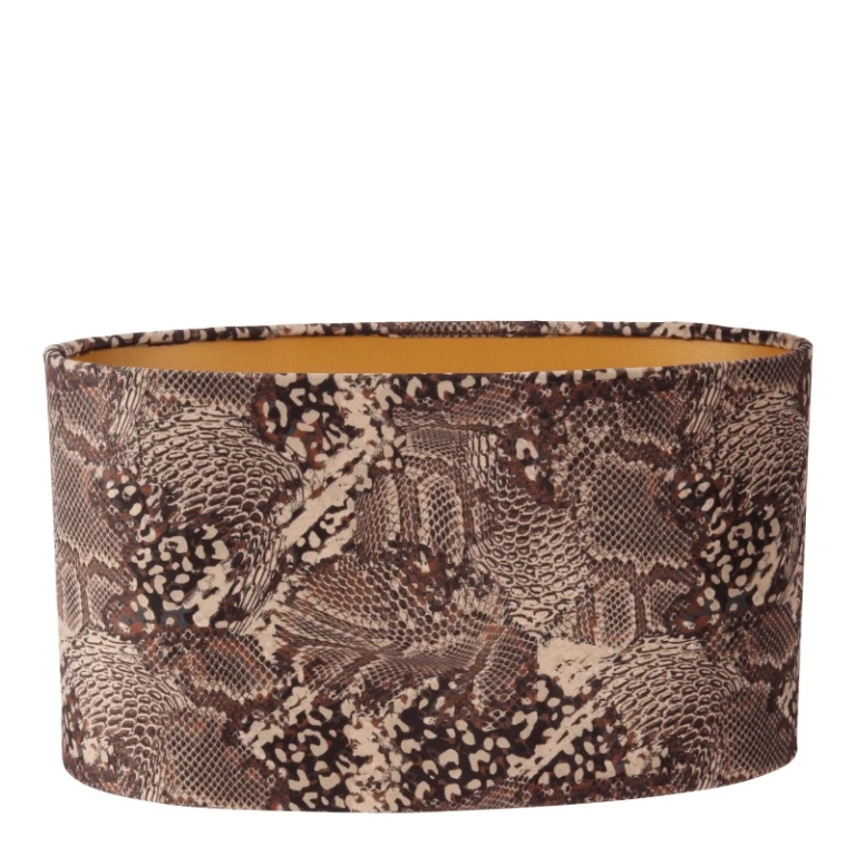 Lampenkap - Luipaardprint - 35 cm - Bruin - Stof