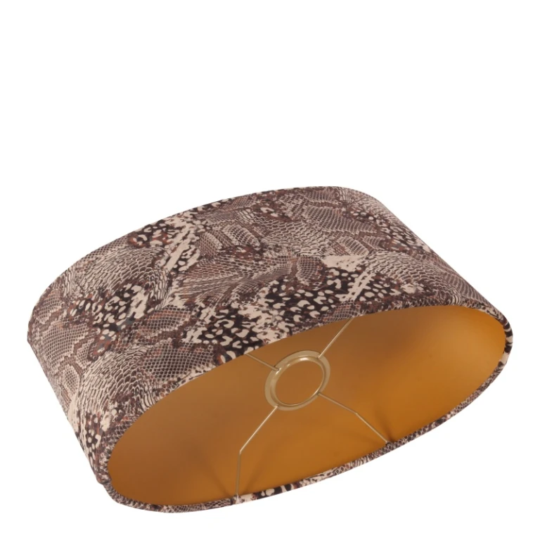 Lampenkap - Luipaardprint - 35 cm - Bruin - Stof