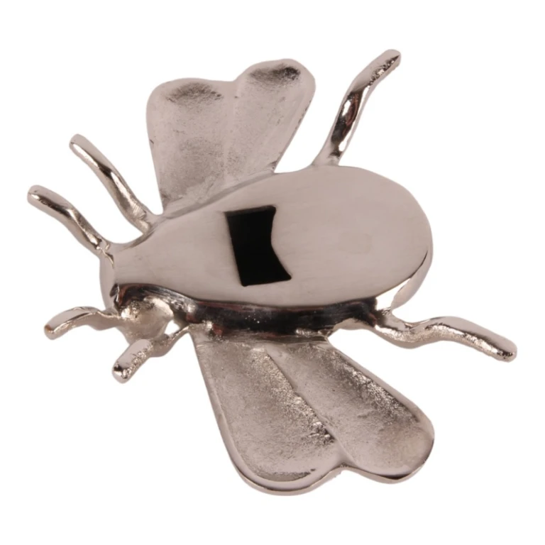Flesopener Bij - messing - 11,5 cm