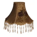 Lampenkap Victorian - 26 cm - goud - stof