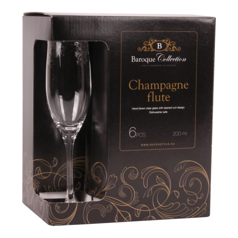 Champagneglas transparant - 180 ml - 1 stuk