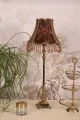 Lampenkap Victorian - 29 cm - bruin - stof