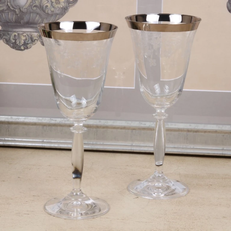 Champagneglas zilver - 360 ml - 1 stuk