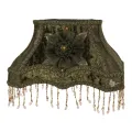 Lampenkap Victorian Rechthoek - 31 cm - groen - stof