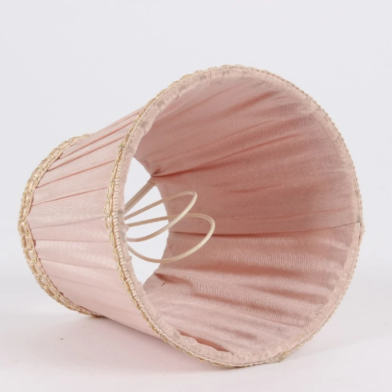 Lampenkap Victorian Clip-On - 12 cm - Roze - Stof
