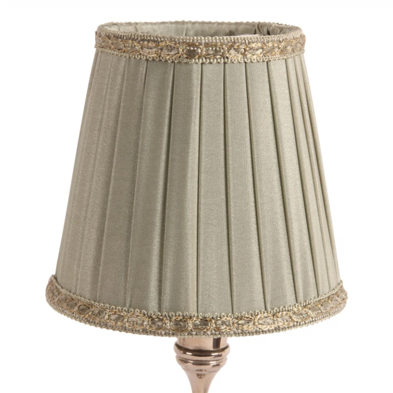 Lampenkap Victorian Clip-On - 12 cm - groen - stof