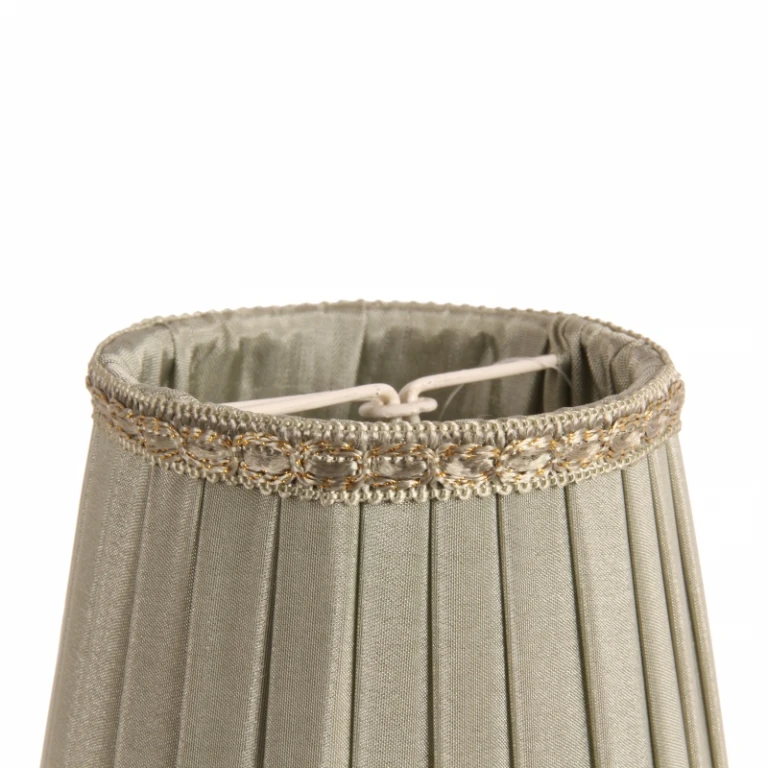 Lampenkap Victorian Clip-On - 12 cm - groen - stof