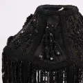 Lampenkap Victorian - 19 cm - zwart - stof